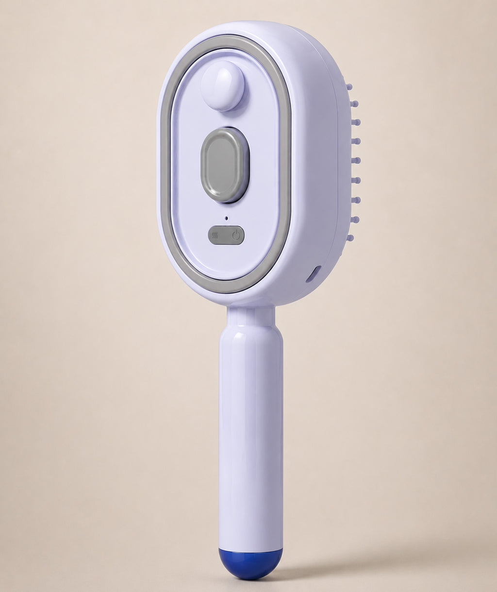 Chenova Electric Mist Scalp Massage Brush – Purple