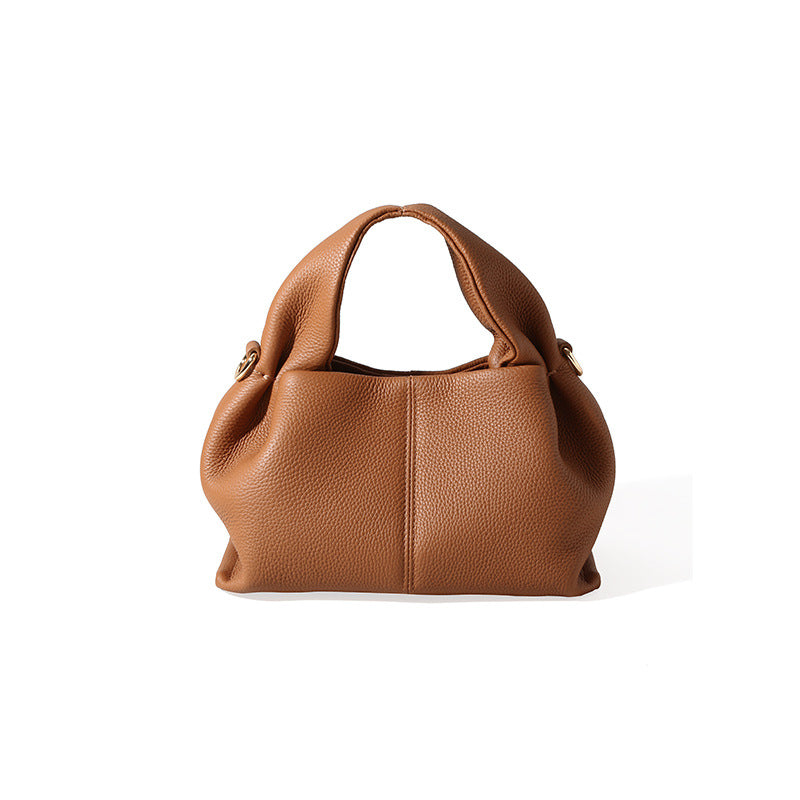Chenova Genuine Leather Dumpling Crossbody Bag