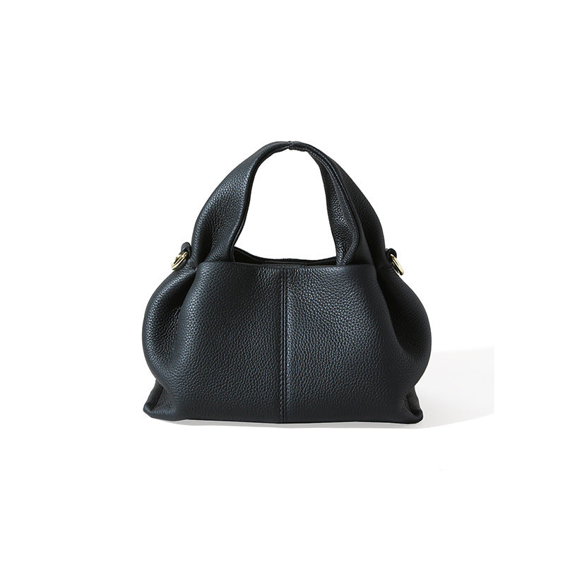 Chenova Genuine Leather Dumpling Crossbody Bag