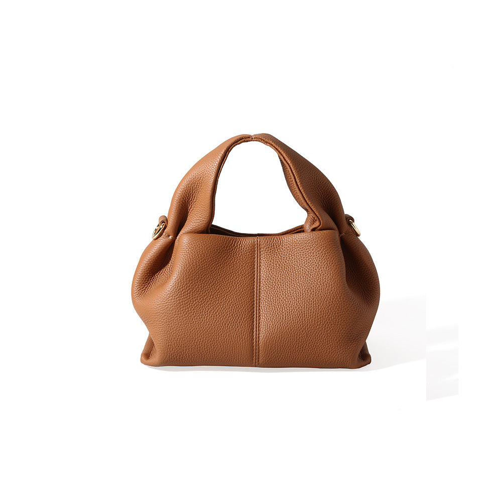 Chenova Genuine Leather Dumpling Crossbody Bag