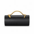 Chenova Snake-Embossed Structured Evening Bag