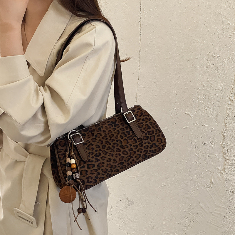Chenova Leopard-Print Underarm Bag